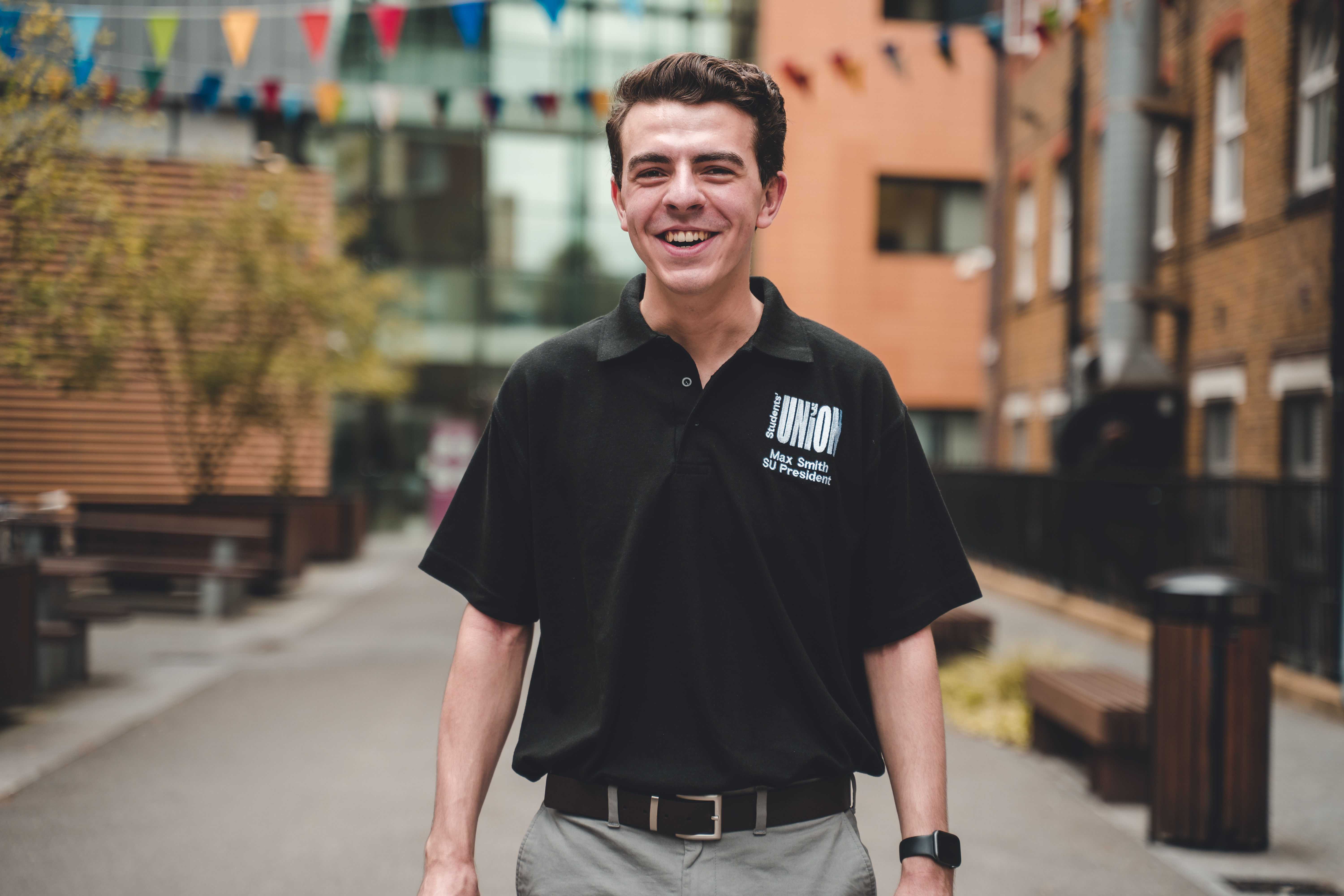 Max, our president smiling